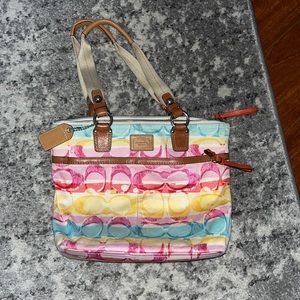 Coach bag - Used - summer colors!